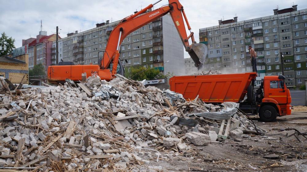 Вывоз строительного мусора с объекта Министерства Обороны РФ в Софрино